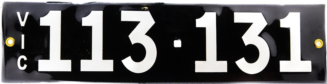 Swiss Number Plate 113 131