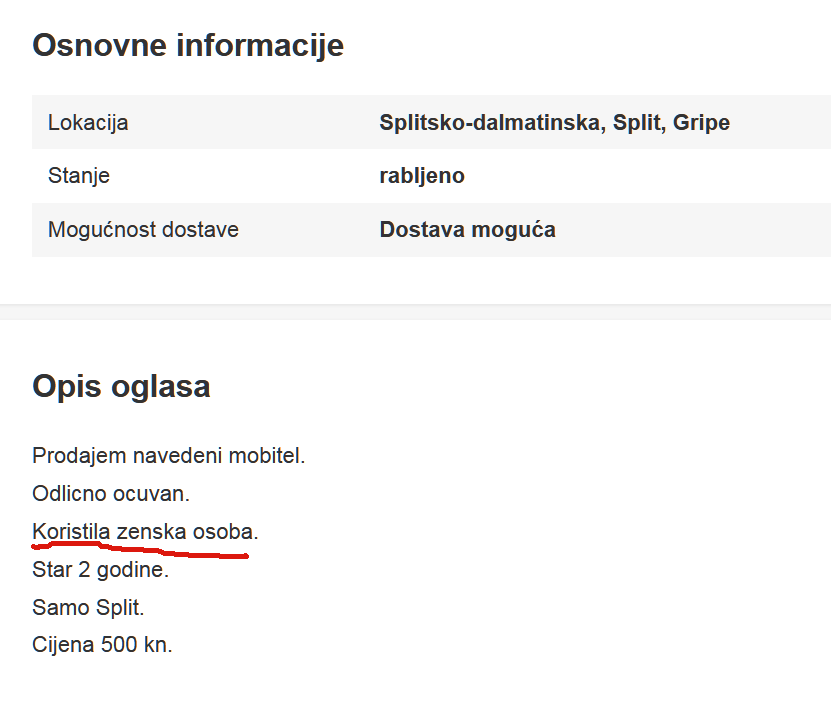 Njuskalo prodaja mobitela : r/croatia