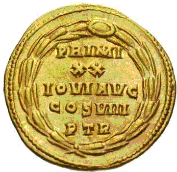 Glosario de monedas romanas. PRIMI XX IOVI AVGVSTI. 4