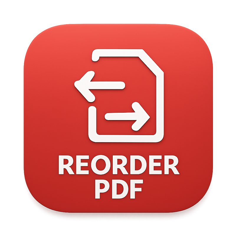 Reorder PDF Pages Icon