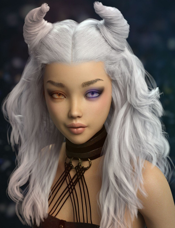 Peony Hair for Genesis 3 and 8 Female(s)