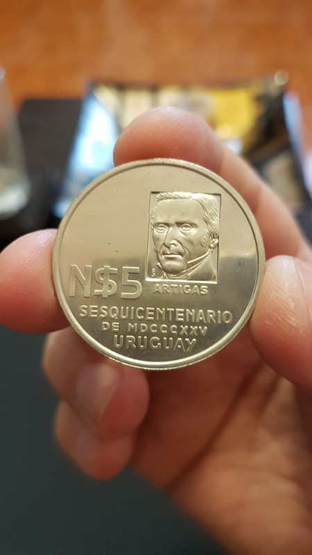 Uruguay •1975• 5 Nuevos Pesos •Ensayo• 20191205-131317