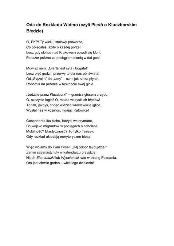 Screen luki w rozkładzie