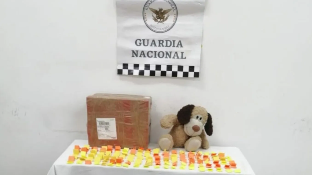 Narcos ocultan cocaína dentro de un muñeco de peluche