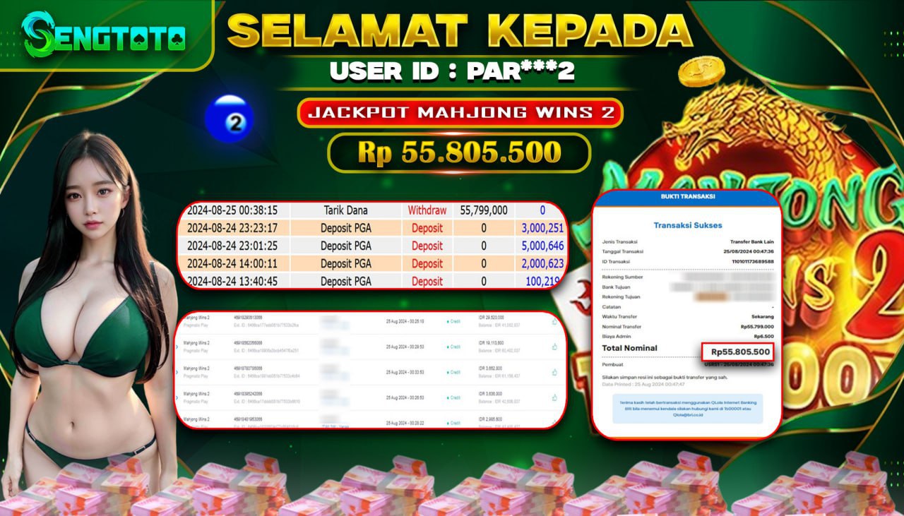 BUKTI PEMBAYARAN SLOT MAHJONG WINS 2