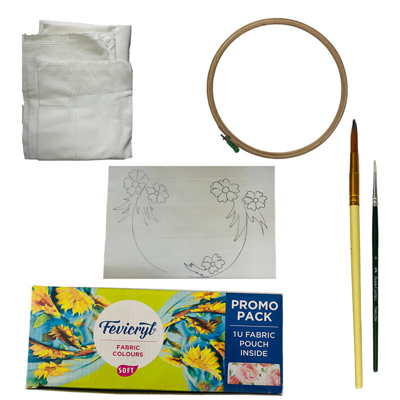 Fabric Painting Wall Mural DIY Kit by Penkraft