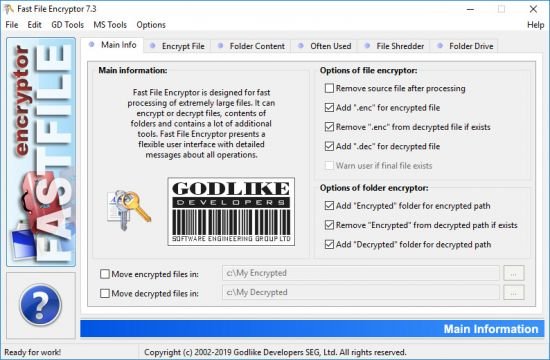 Fast File Encryptor 8.5 Multilingual Fast File Encryptor 8.5 Multilingual