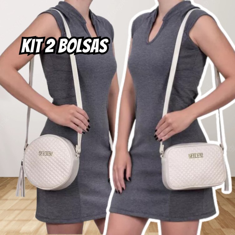 Bolsas De Ombro Redonda E Quadrada Pequena Kit Promo Selten