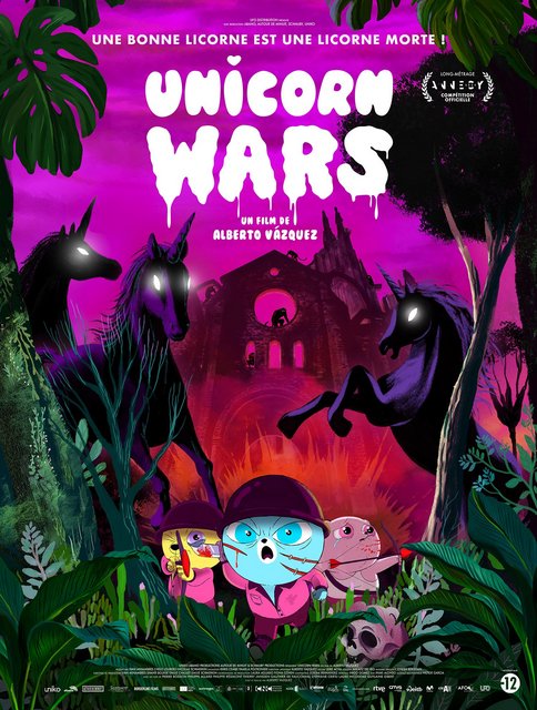 PÓSTER PARA FRANCIA DE “UNICORN WARS” QUE SE ESTRENARÁ ALLÍ EL 28 DE DICIEMBRE