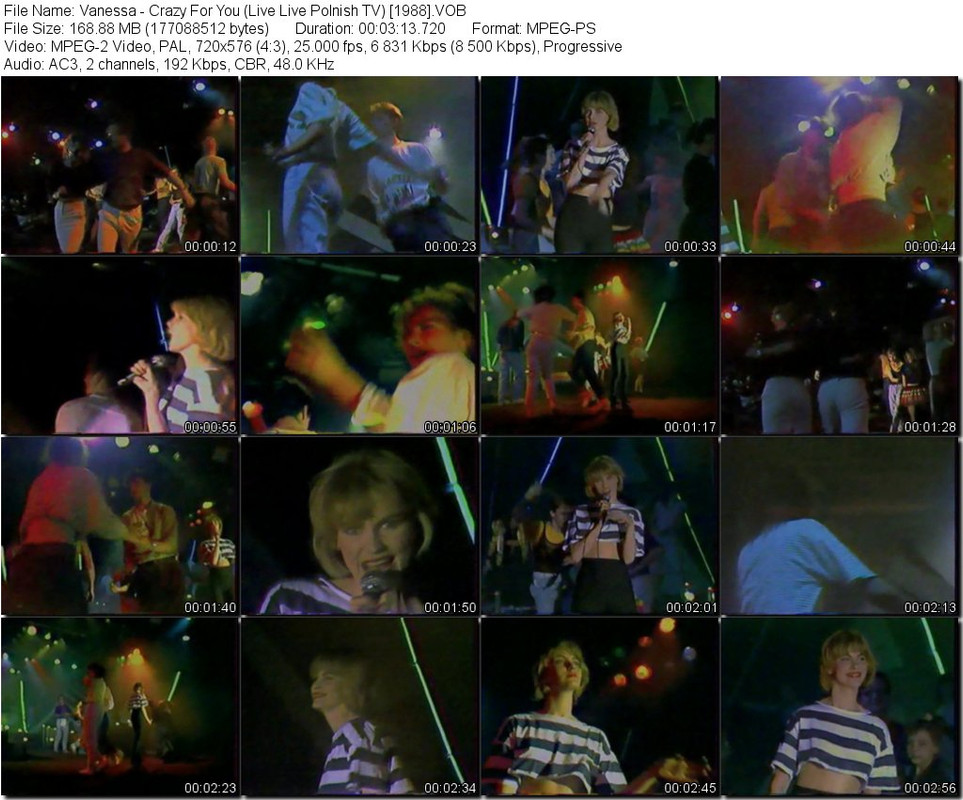 Vanessa - Crazy For You (Live Live Polnish TV) [1988].VOB_tn
