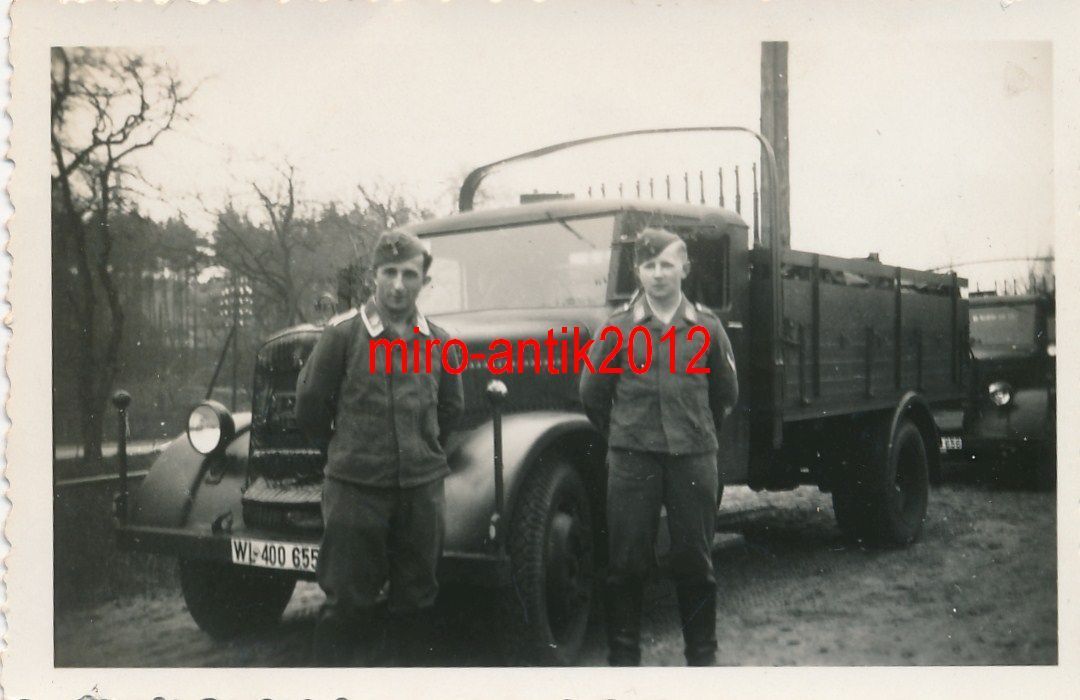 Foto, Lkw Fahrer aus Pössneck, bildh. Erinnerung
