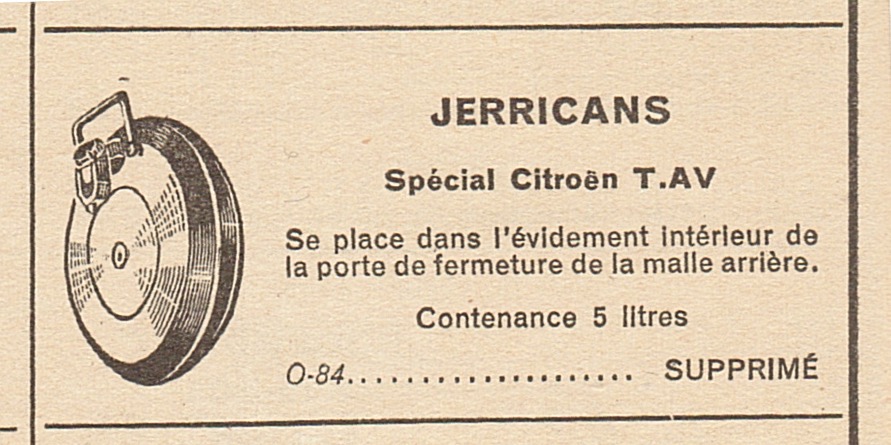 bidon catalogue Chauvigné 1956
