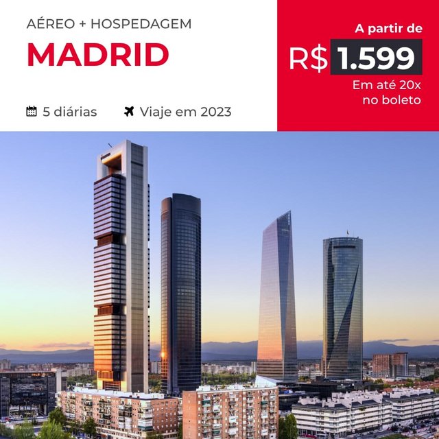 Pacote de Viagem – Madrid (La Casa de Papel) – 2023