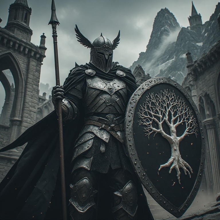 A-majestic-armored-warrior-sta