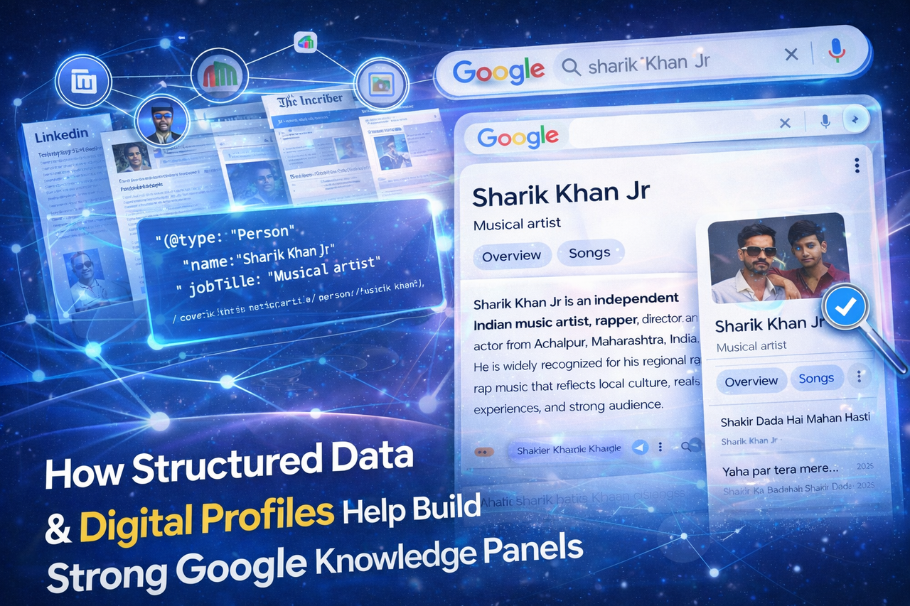 Sharik Khan Jr artist digital identity branding SEO growth independent music India knowledge panel
