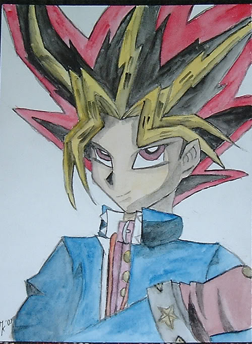 Hình vẽ Atemu (Yami Yugi) bộ YugiOh (vua trò chơi) - Page 5 1_Atemp_432