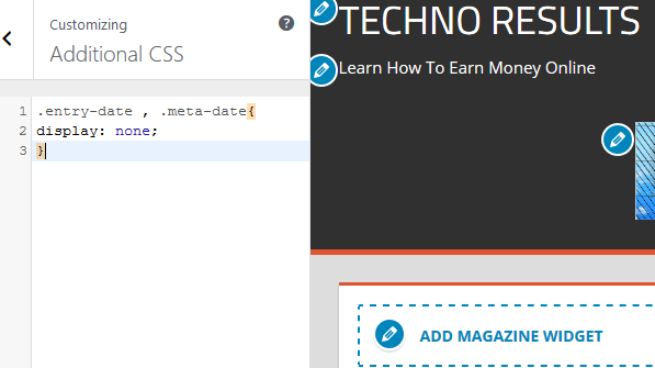 Hide Time And Date From The Post Page On WordPress