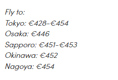 Roma, Italia a ciudades japonesas desde sólo 428€ - Vuelos a Japón: compañías aéreas, multidestinos... - Foro Japón y Corea