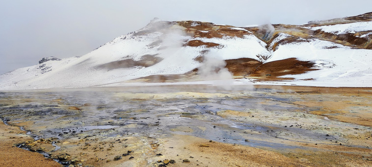 Acceso a Krafla/Víti/Leirhnjúkur cortado en Septiembre - Volcán Krafla, Crater Viti y Hverir -Myvatn, Norte Islandia