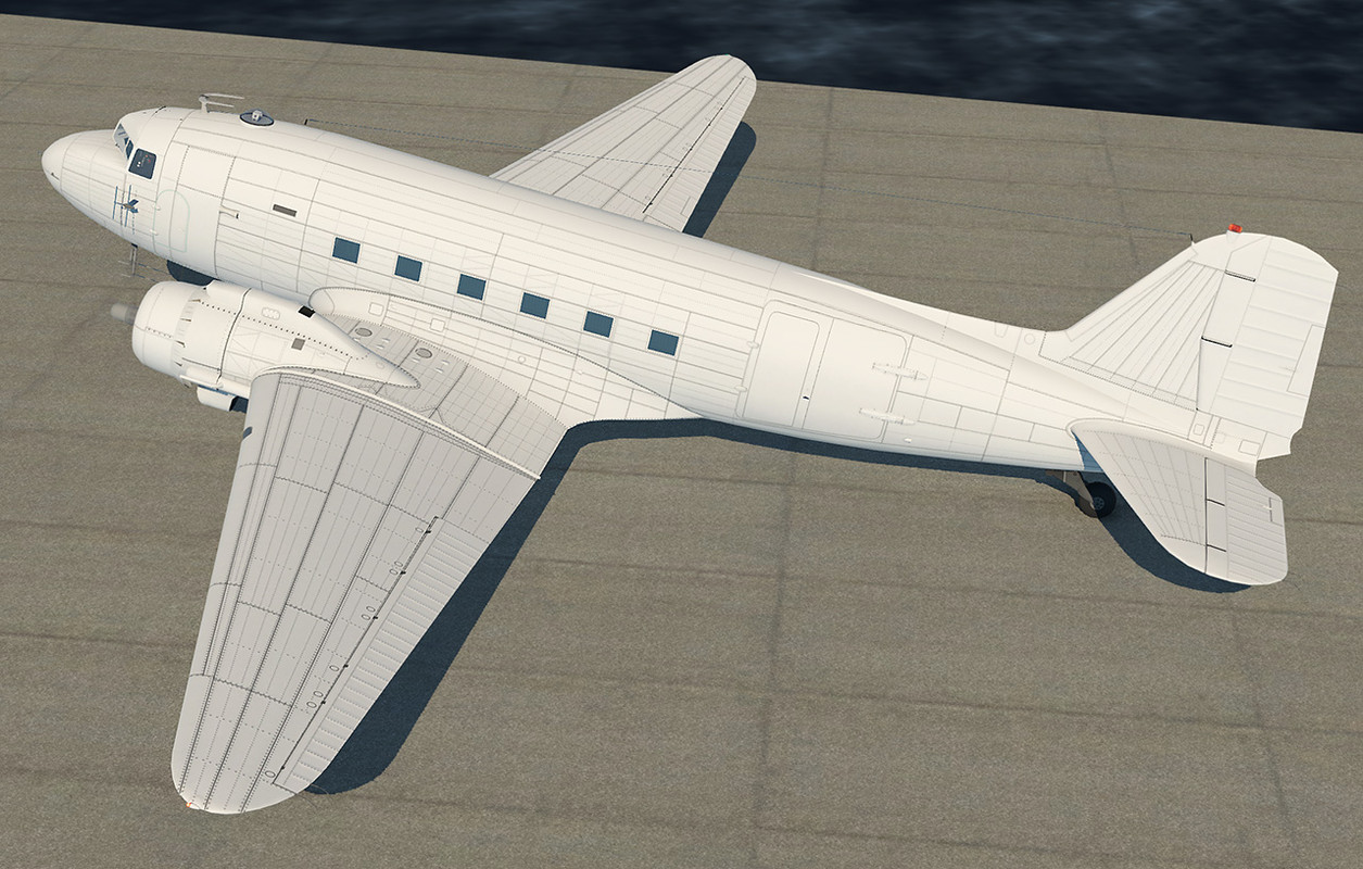 Aeroworx C-47/DC-3 Dakota 4096x4096 repaints - Aeroworx Douglas C
