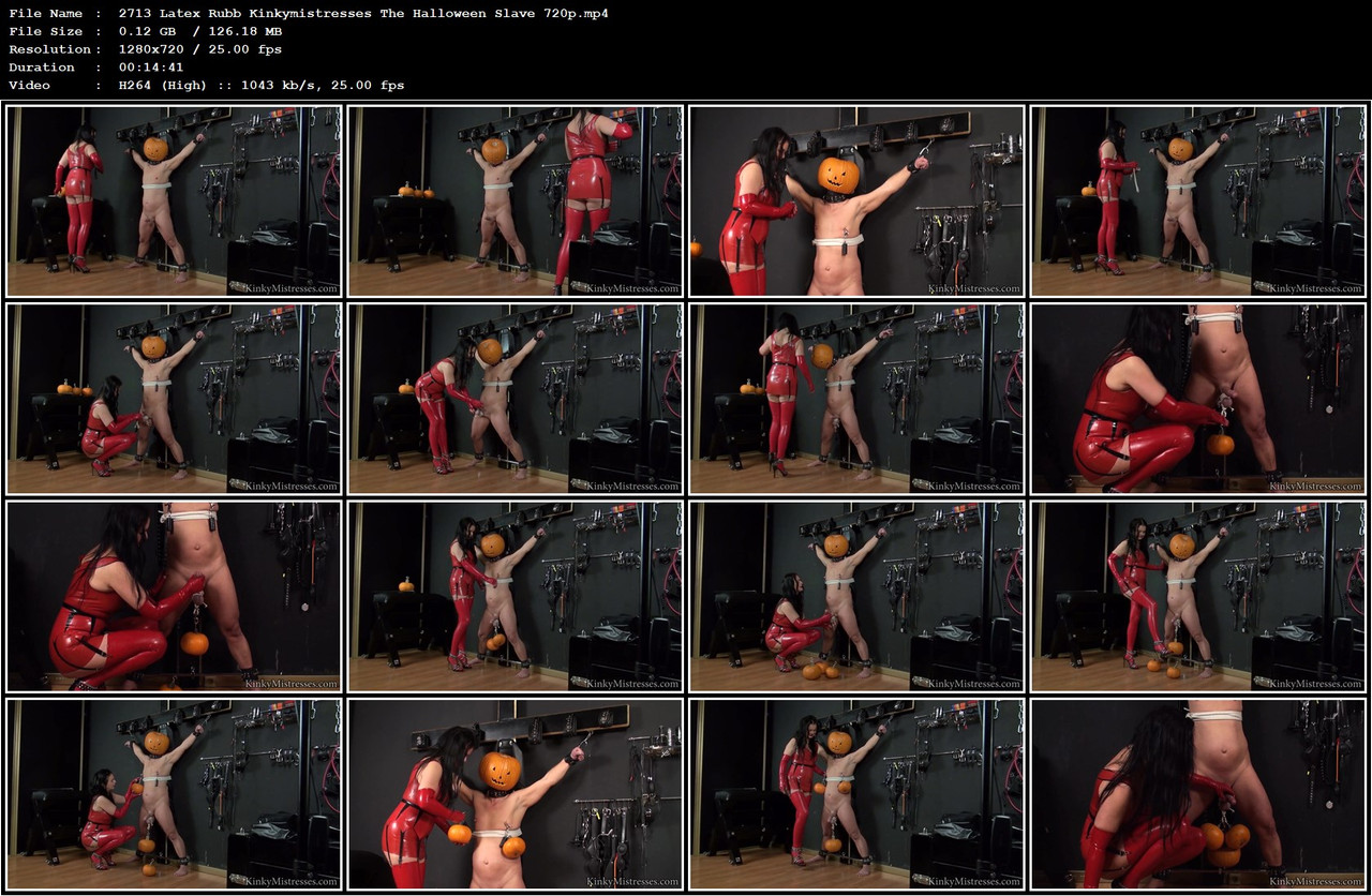 2713 Latex Rubb Kinkymistresses The Halloween Slave 720p mp4
