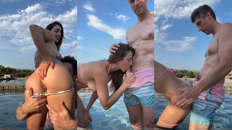 Christina Khalil – Pool Blowjob Uncensored Video Leaked