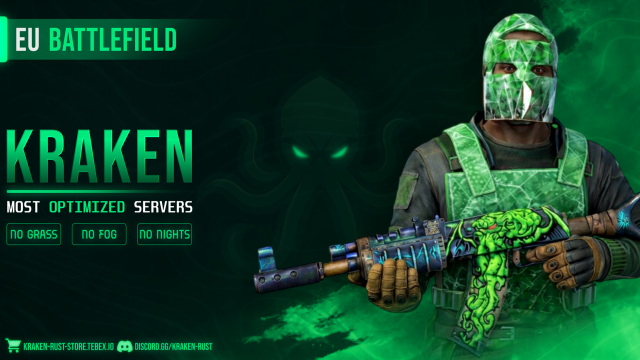 KRAKEN | X1000000 | EU - UA | NO GRASS | BATTLEFIELD | FPS+