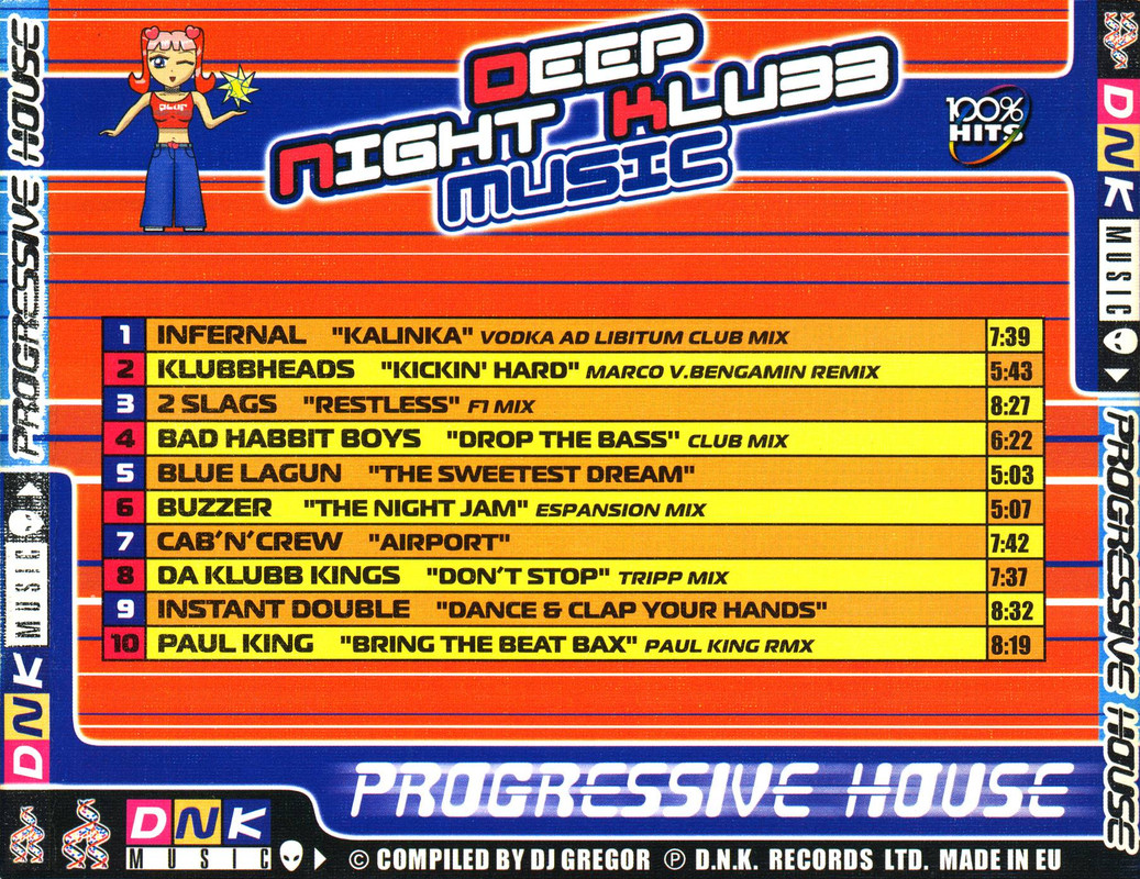 house - 01/04/2023 - Various – Progressive House - Nitropack (CD, Compilation, Unofficial Release)(D.N.K. Music – DNK-PRH-1)   1998 Progressive-House-Nitropack-B