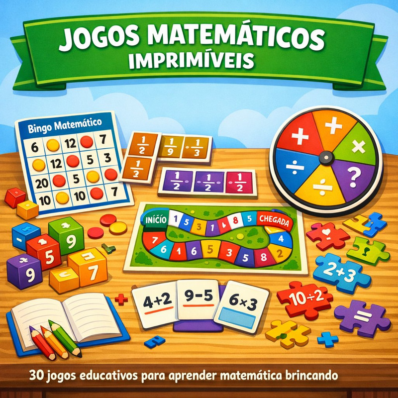 Jogos Matemáticos Imprimíveis