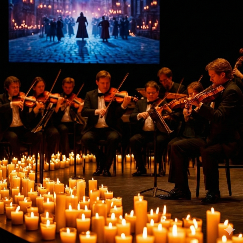 Оркестр при свечах