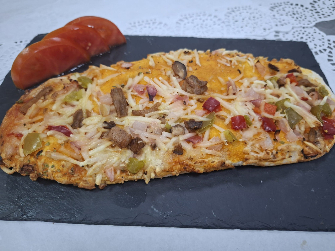 Pan pizza vegano 