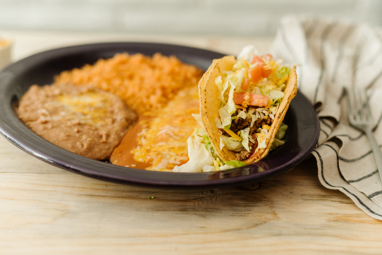 #1 Cheese enchilada, taco