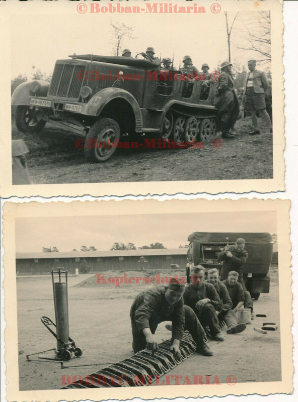 Fotos TüPl.Grafenwöhr Wehrmacht schweres SdKfz Halbketten LKW Zugkraftwagen