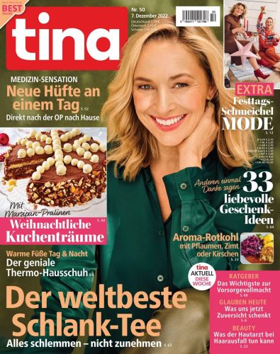 Cover: Tina Frauenzeitschrift No 50 vom 07  Dezember 2022