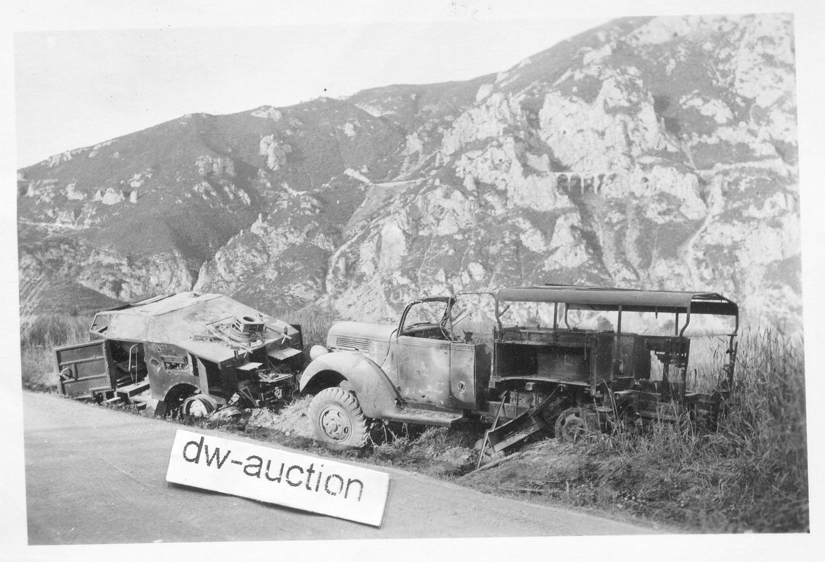 zerstörtes Panzer Fahrzeug