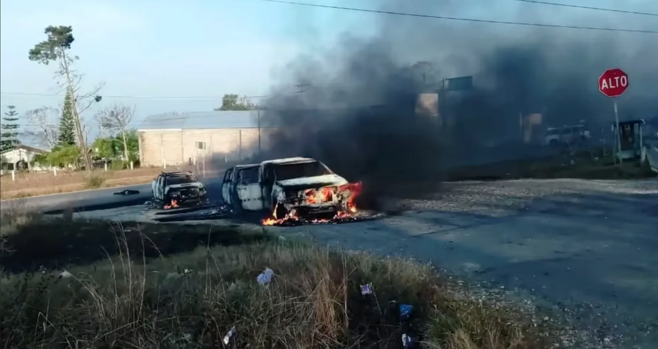 Violencia en Chiapas: reportan narcobloqueos en carretera de Tuxtla Gutiérrez