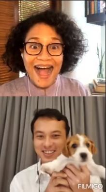 Nicholas Saputra tunjukkan anjing peliharaan