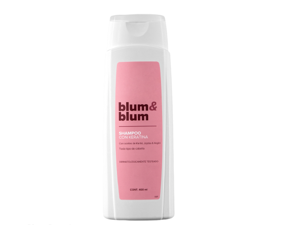 Shampoo con keratina Blum & Blum justo y bueno