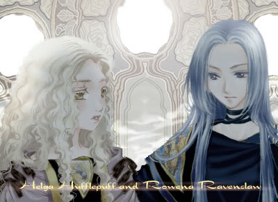 Rowena Ravenclaw and Helga Hufflepuff by Liddl15 on DeviantArt