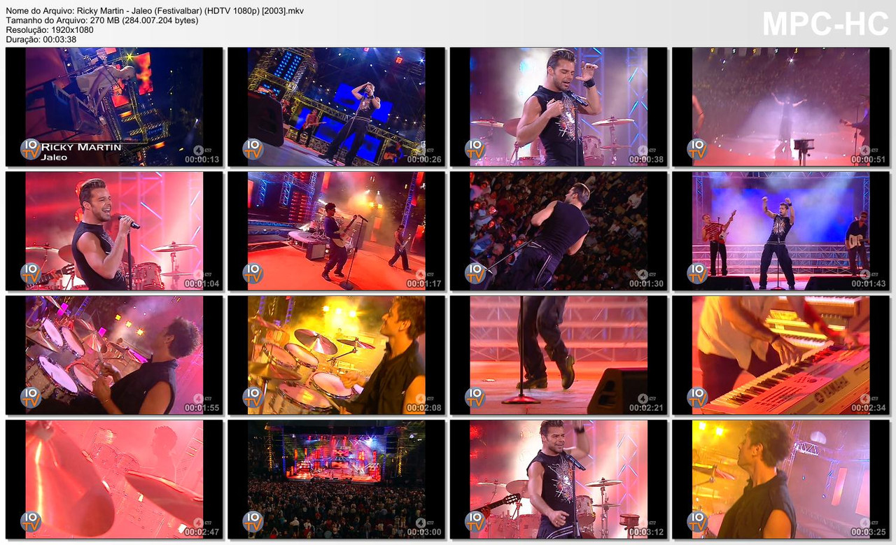 Ricky Martin - Jaleo (Festivalbar) (HDTV 1080p) [24.09.2003]