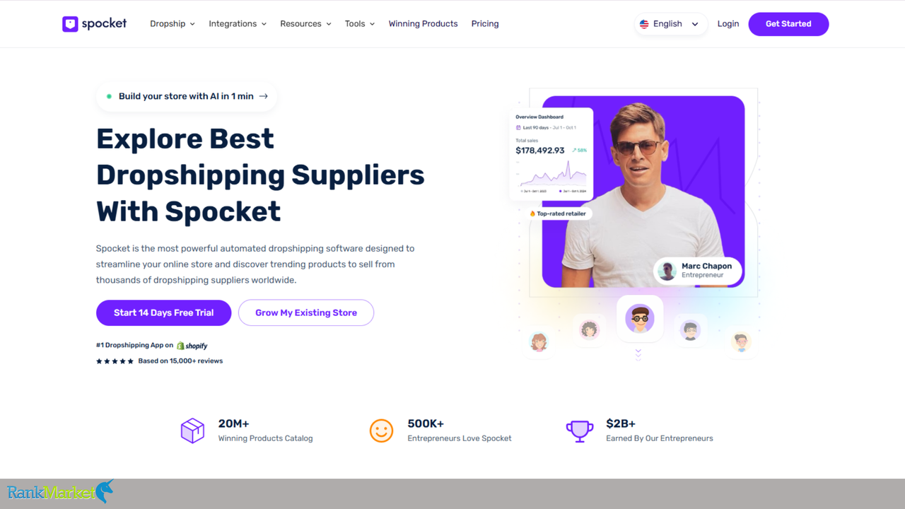 Spocket-homepage