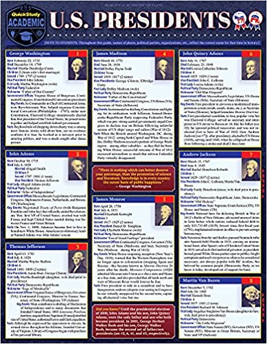 U.S. Presidents, 3rd Edition (QuickStudy Academic)