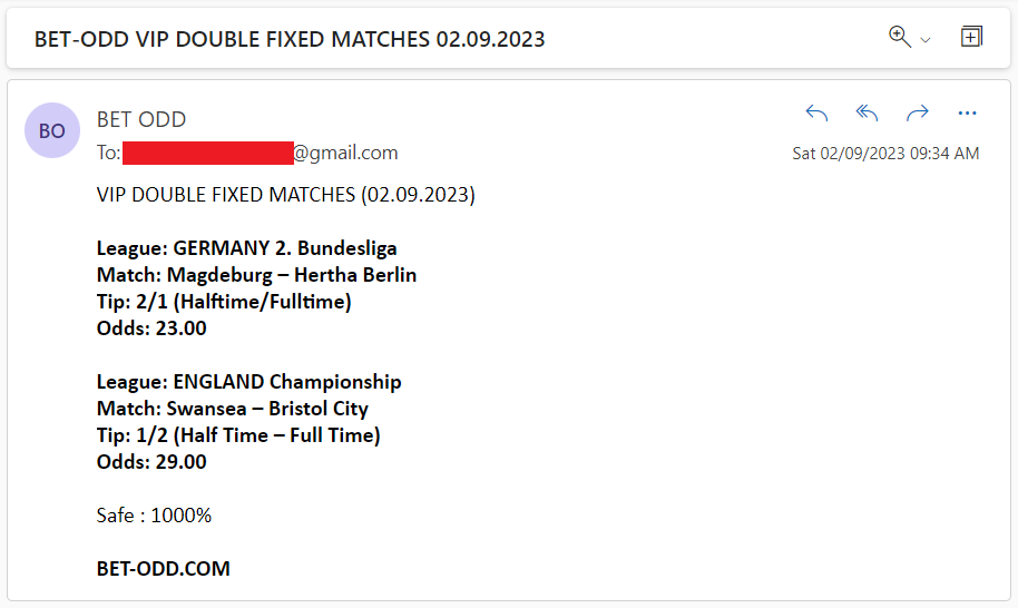 VIP DOUBLE FIXED MATCHES