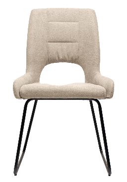 Silla de visita Starken con asiento y respaldo de nylon gris y estructura de metal.
