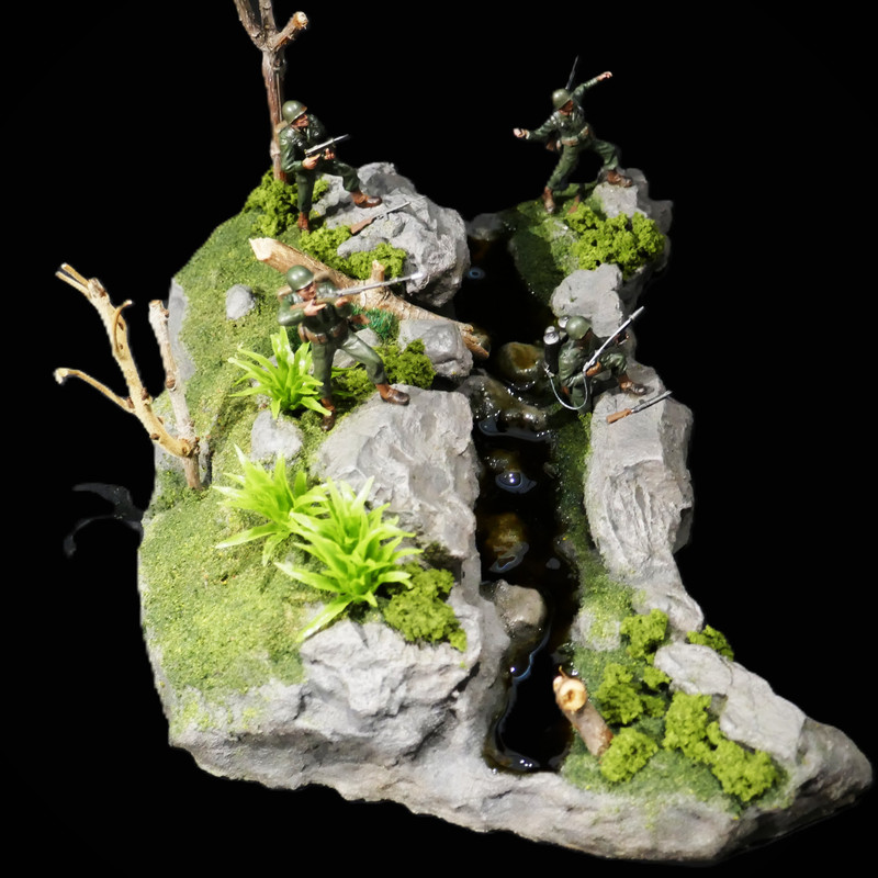 Burroughs 76 Kong Base Extention WIP 12 D Soldiers added