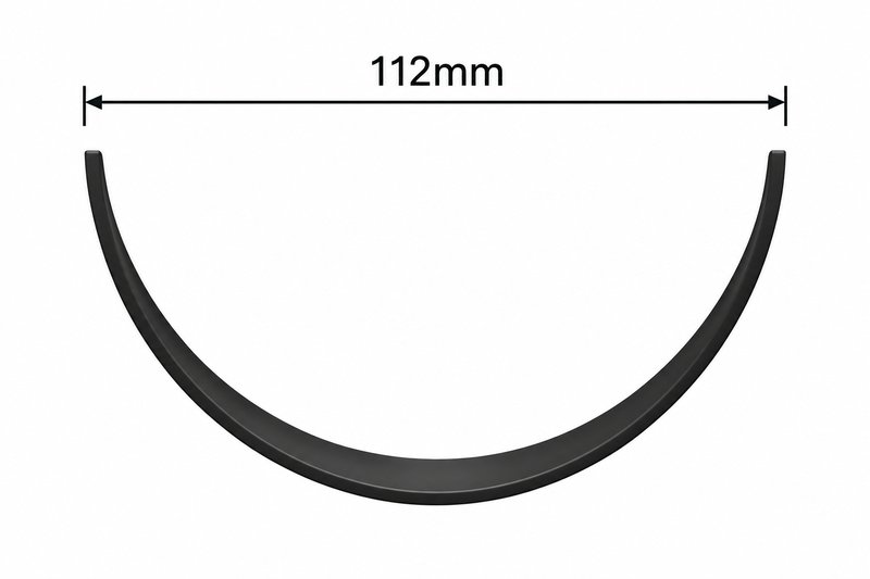 Mini guttering bracket 112mm width diagram