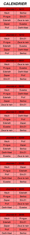 CALENDRIER