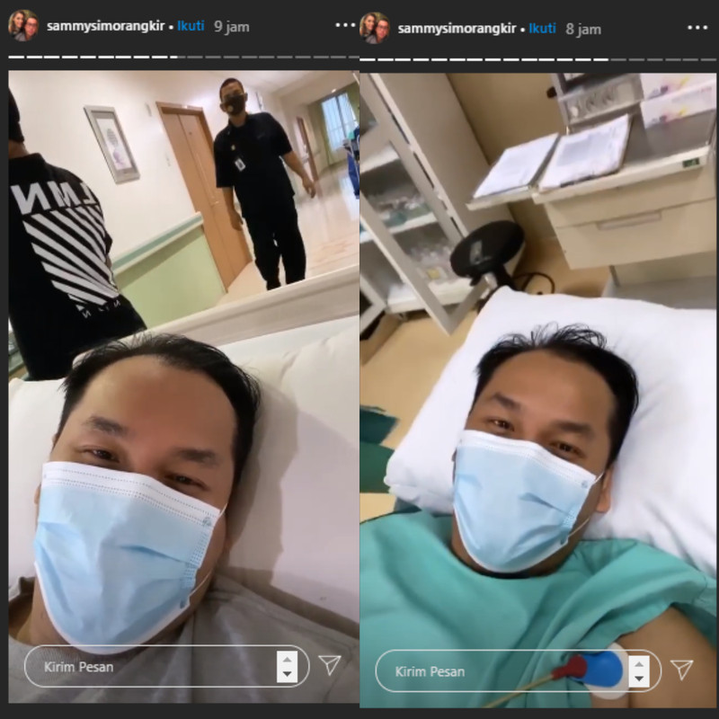 Sammy Simorangkir saat akan dioperasi