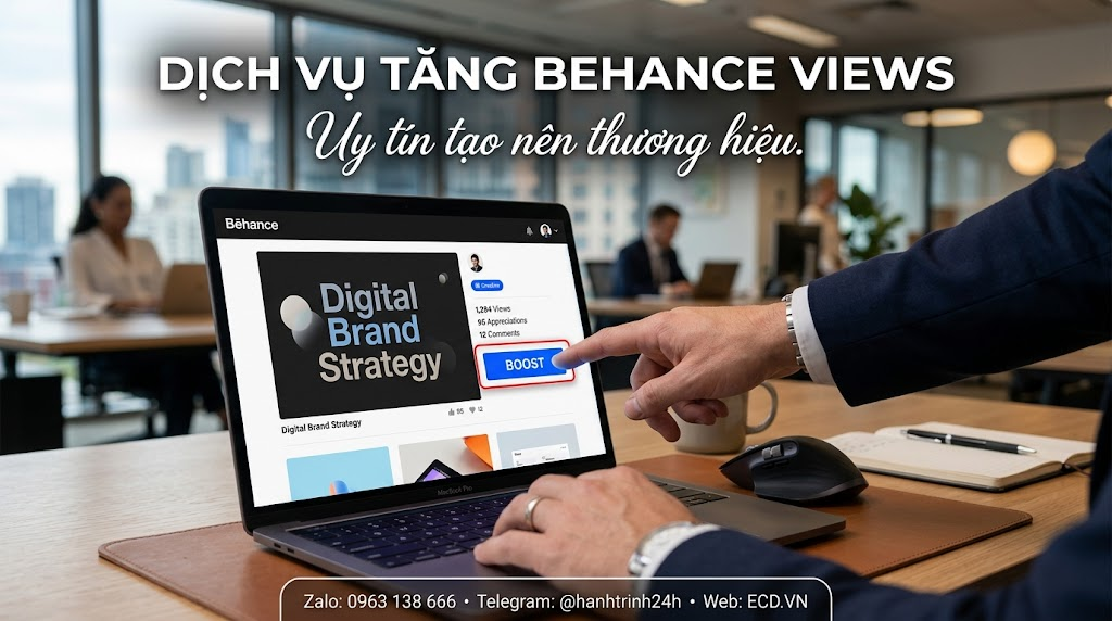 tăng behance views 2025 adobe behance