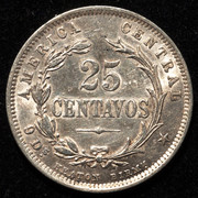 25 centavos Costa Rica 1892. PAS7560